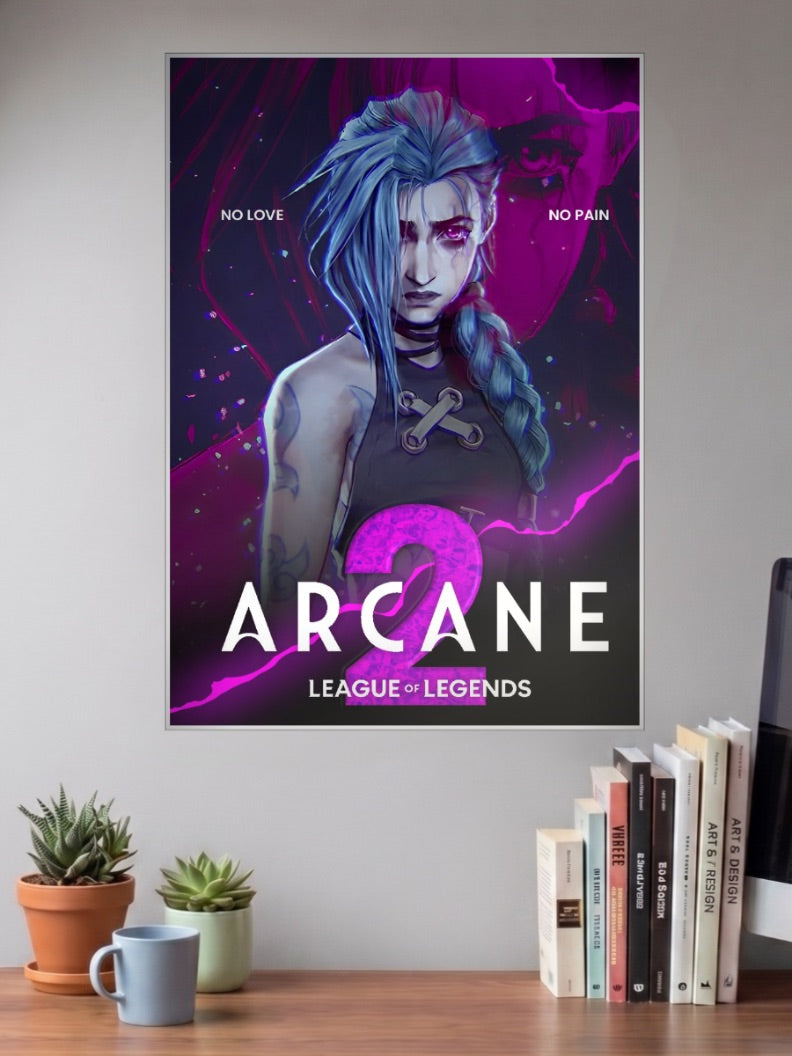 Arcane Jinx Season 2 Anime Poster