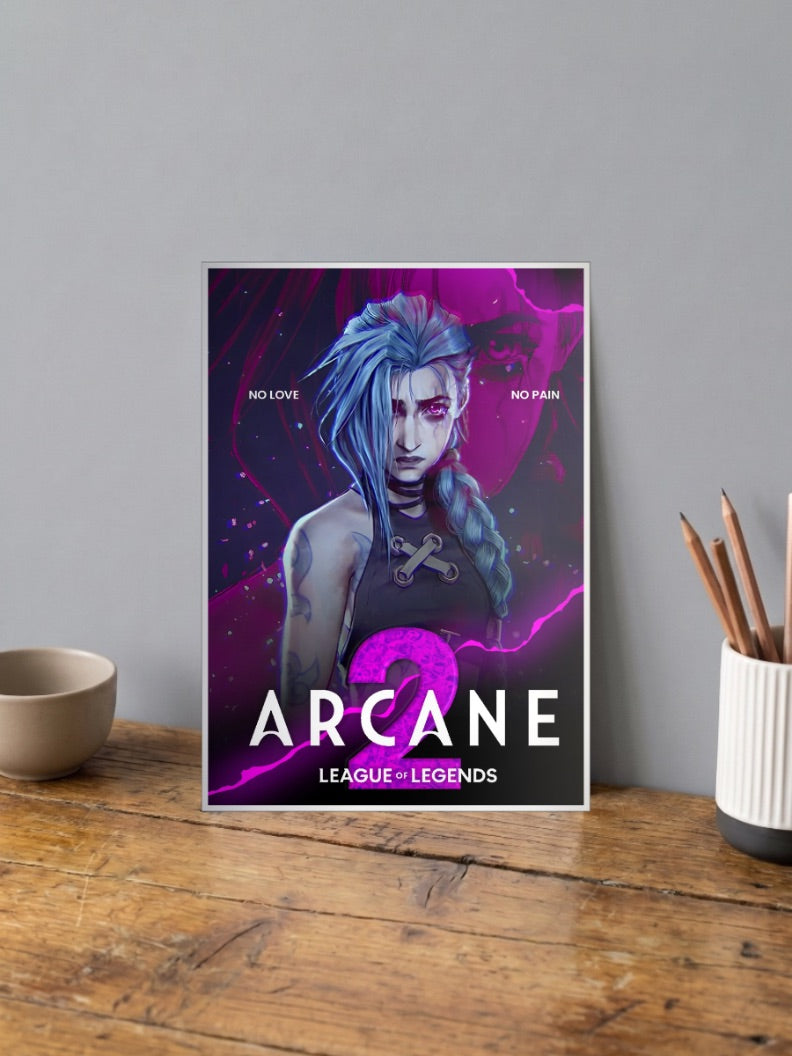 Arcane Jinx Season 2 Anime Poster