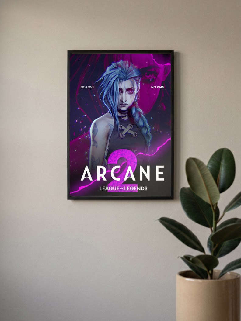 Arcane Jinx Season 2 Anime Poster