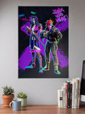 Arcane Vi and Caitlyn Anime Poster