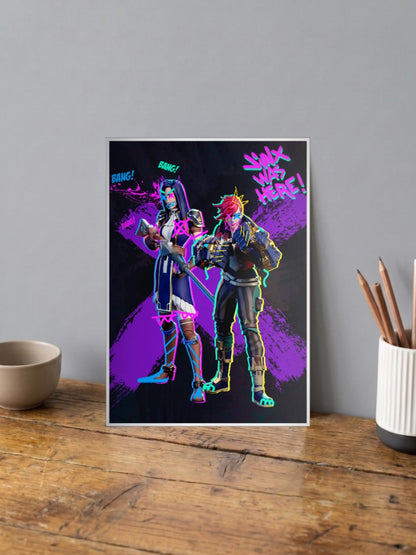 Arcane Vi and Caitlyn Anime Poster