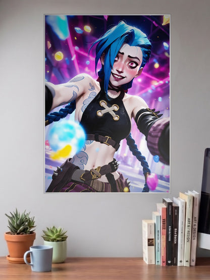 Arcane Jinx Art Anime Poster