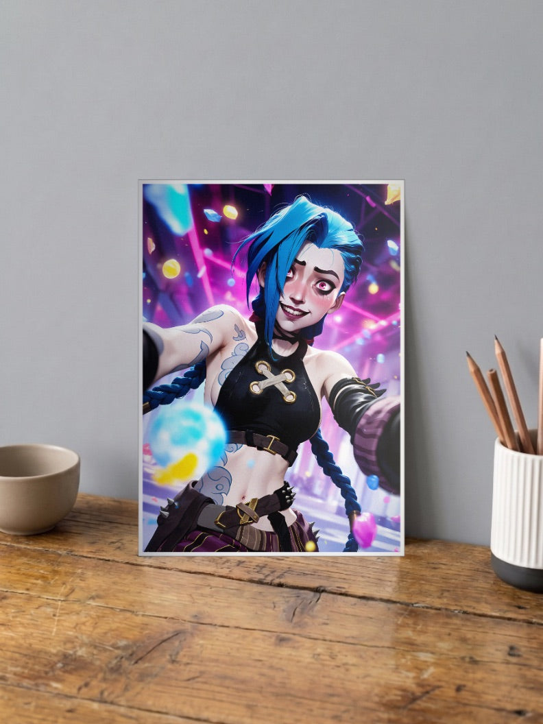 Arcane Jinx Art Anime Poster