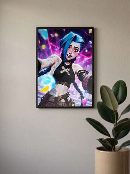 Arcane Jinx Art Anime Poster