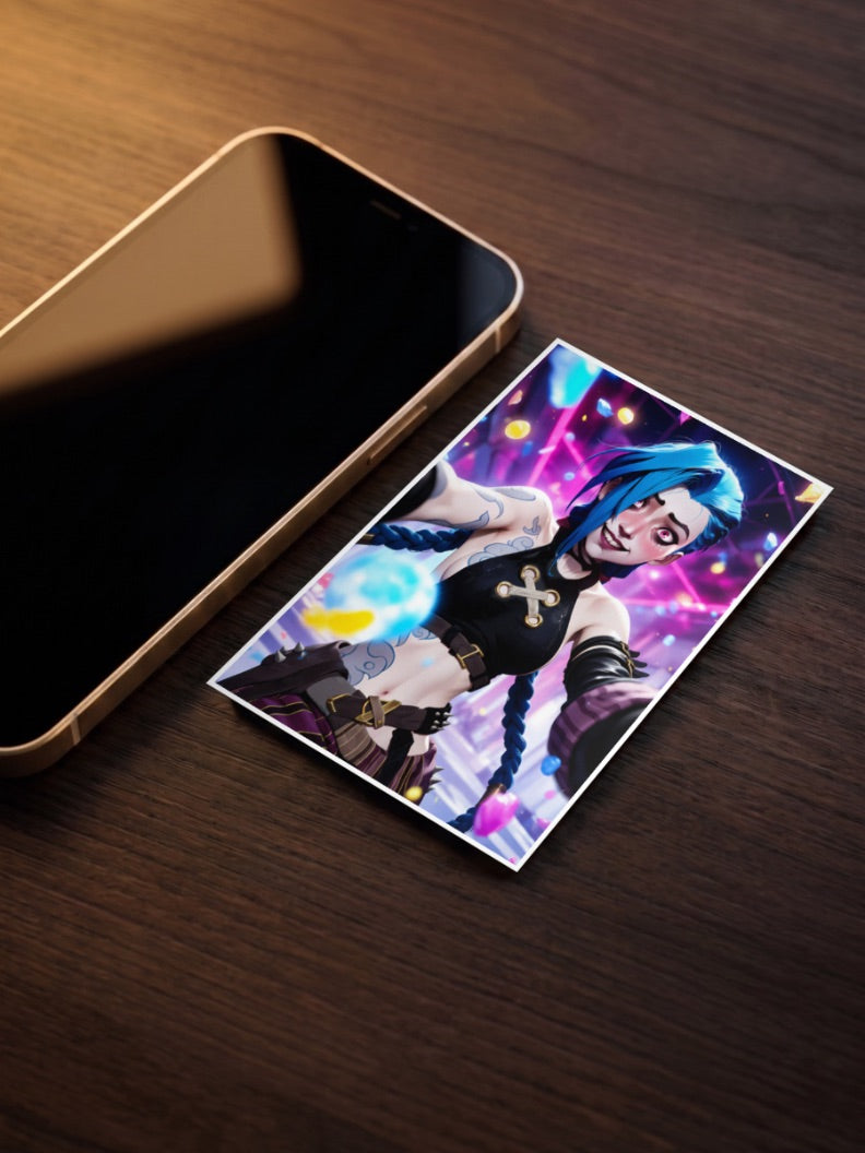 Arcane Jinx Art Anime Poster