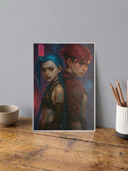 Arcane Sisters Duo Anime Poster