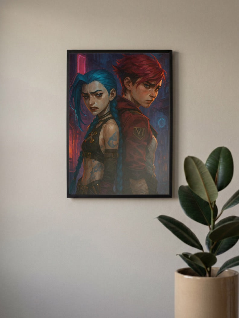 Arcane Sisters Duo Anime Poster