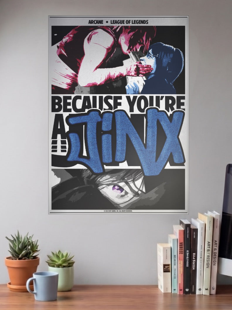 Arcane Jinx Quote Anime Poster