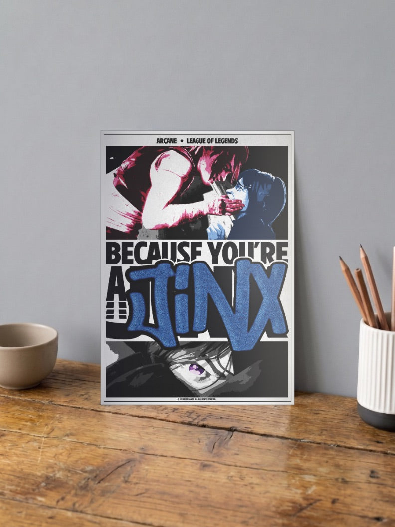 Arcane Jinx Quote Anime Poster