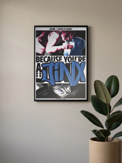 Arcane Jinx Quote Anime Poster