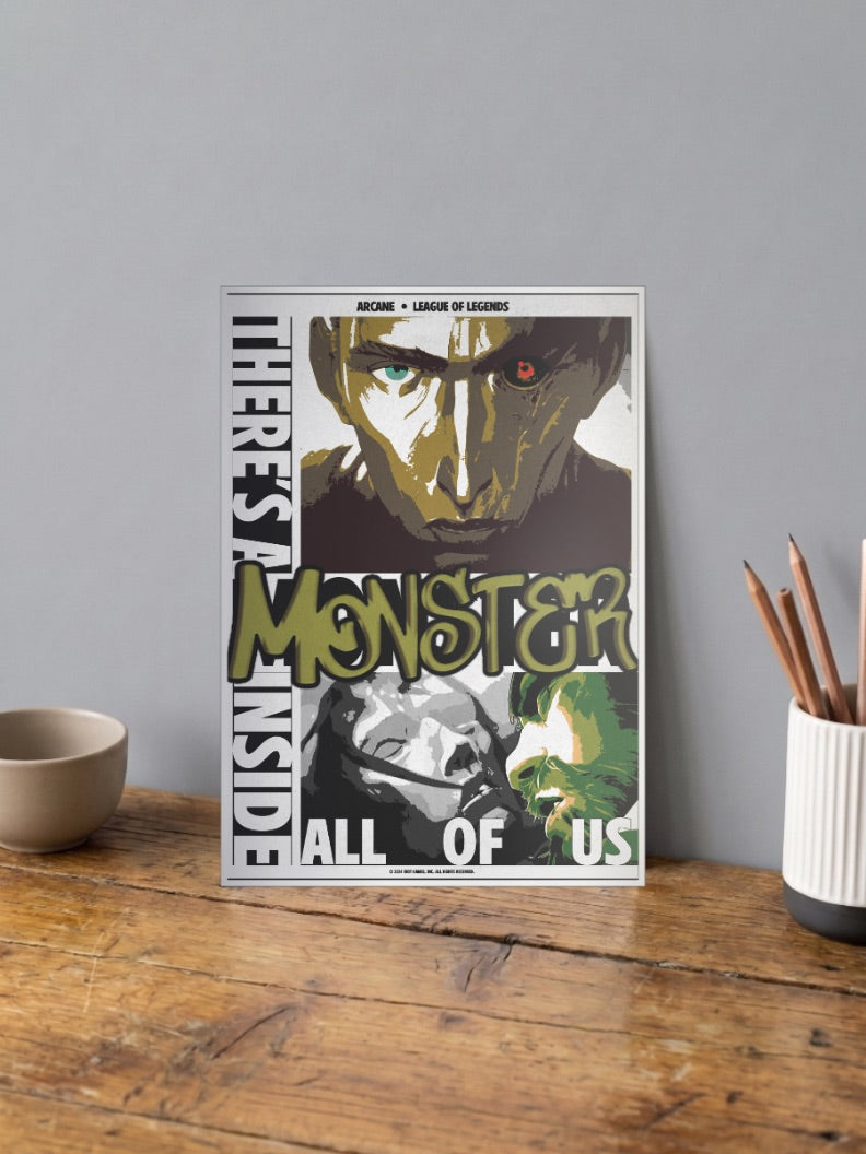 Arcane Monster Inside Anime Poster