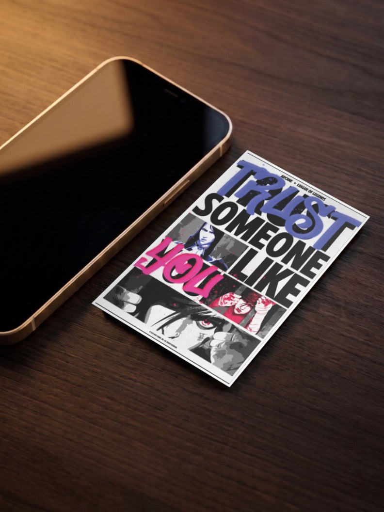 Arcane Trust Quote Anime Poster