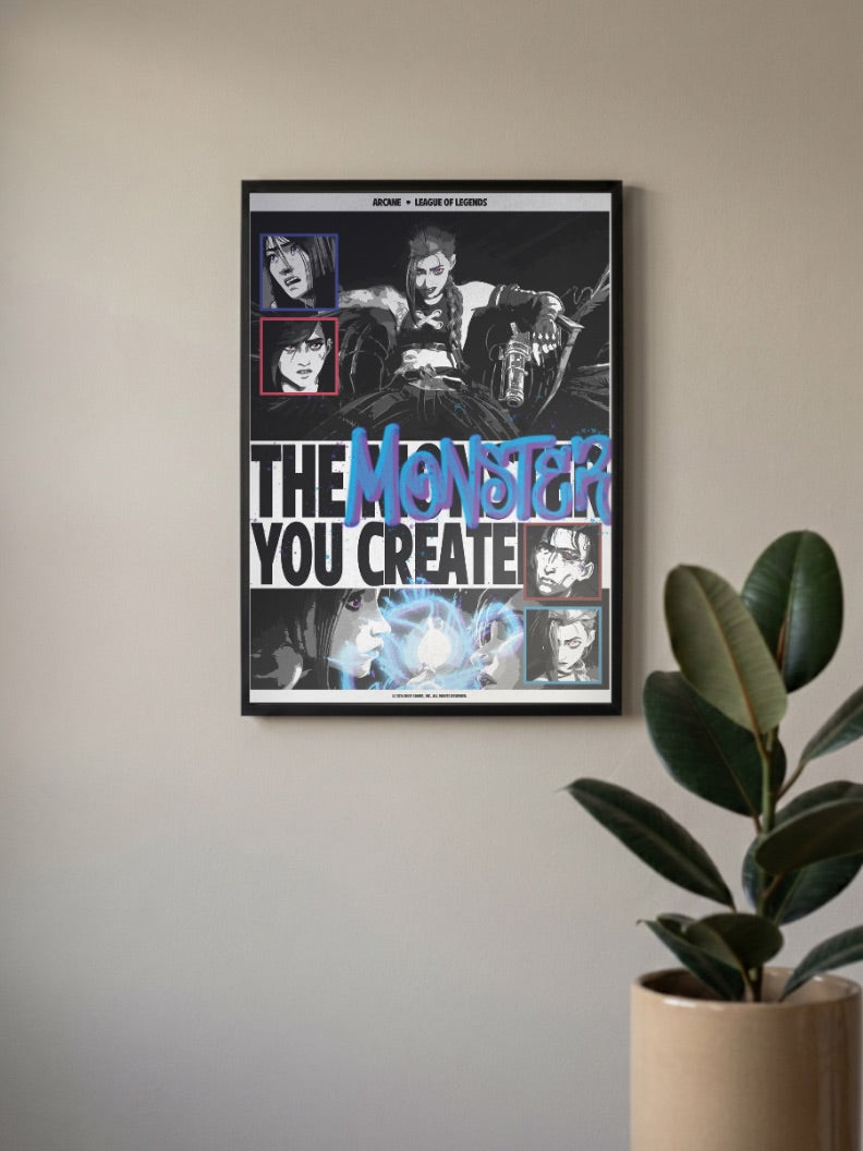 Arcane Monster You Created Anime Poster