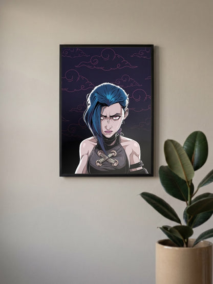 Arcane Jinx Design Anime Poster