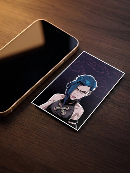 Arcane Jinx Design Anime Poster