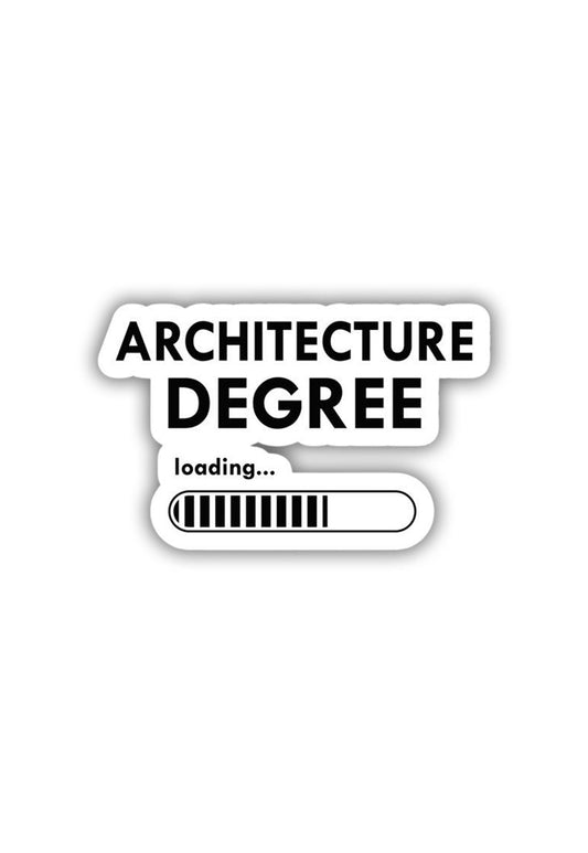 Architecture Degree Loading Sticker