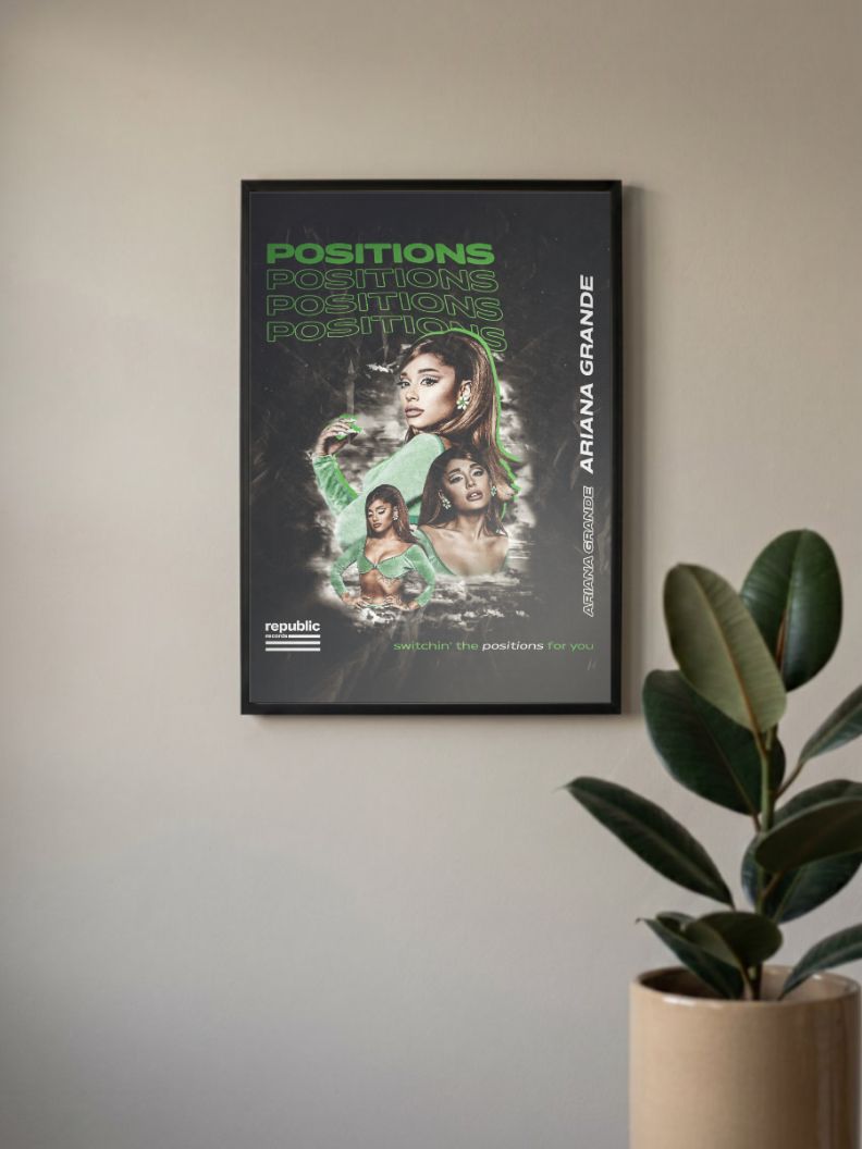 Harmonious Heights | Ariana Grande | Kpop Poster