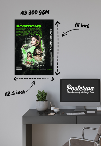 Harmonious Heights | Ariana Grande | Kpop Poster
