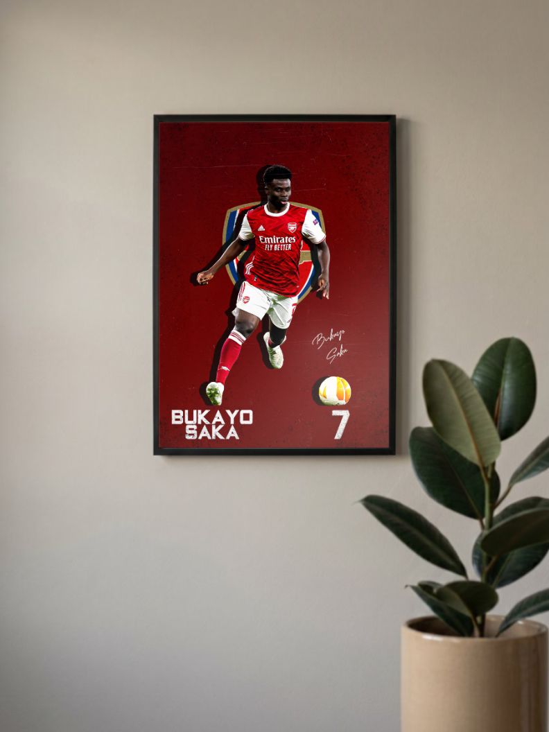 Saka's Rise | Arsenal | Football Poster