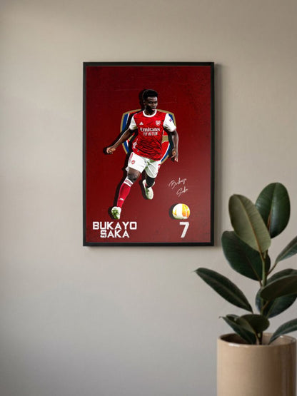 Saka's Rise | Arsenal | Football Poster