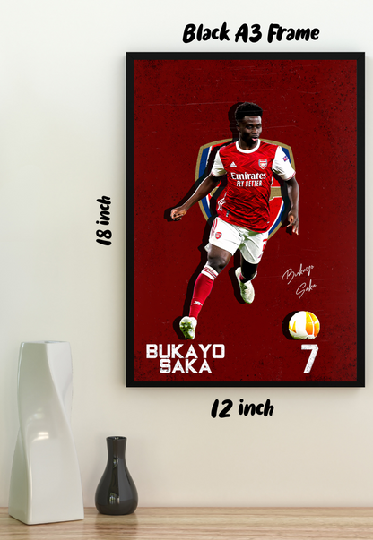 Saka's Rise | Arsenal | Football Poster