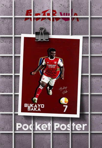 Saka's Rise | Arsenal | Football Poster