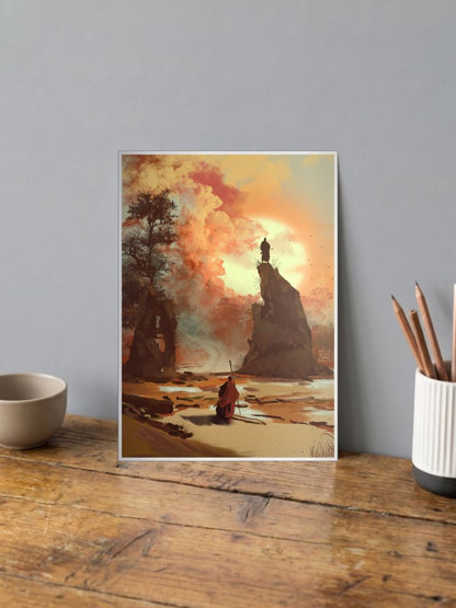 Walk to Sunset Poster