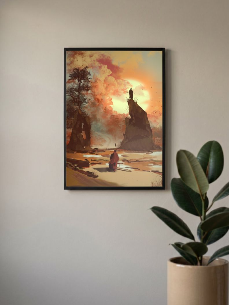 Walk to Sunset Poster
