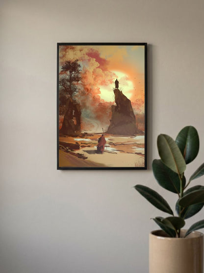 Walk to Sunset Poster