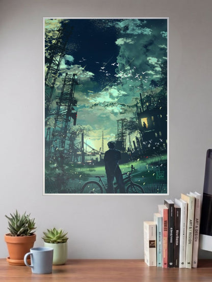 City night lights Poster