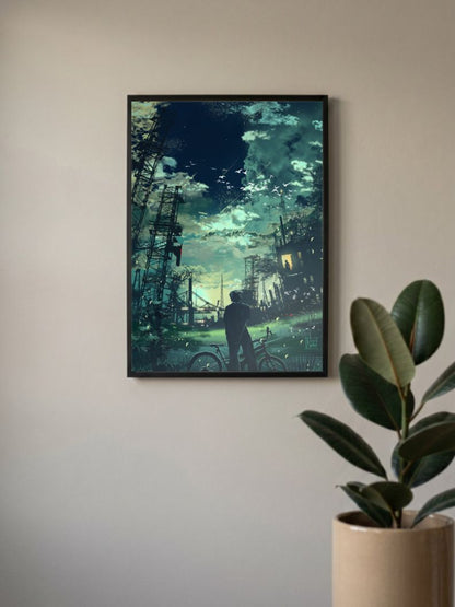 City night lights Poster