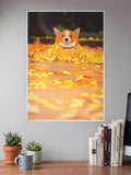 Cute Orange Dog Poster