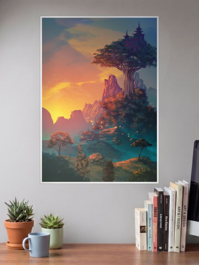 Mountain view Poster