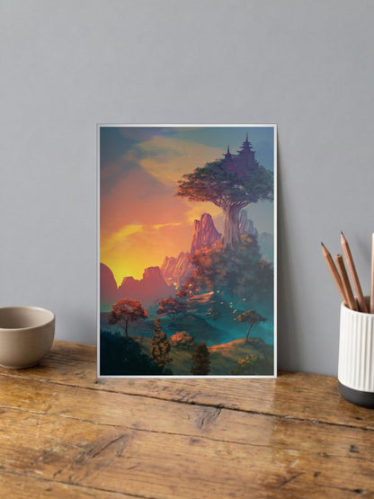 Mountain view Poster