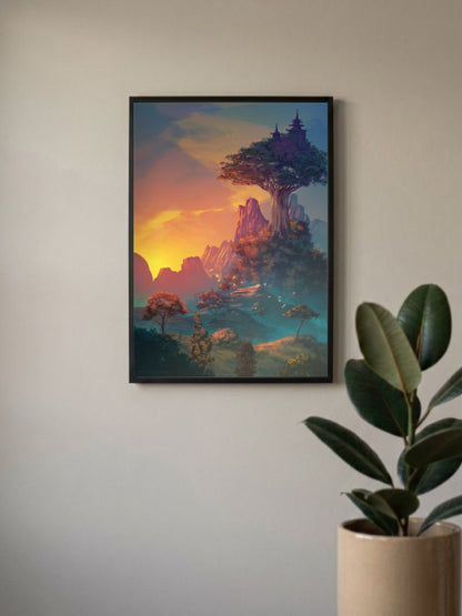 Mountain view Poster