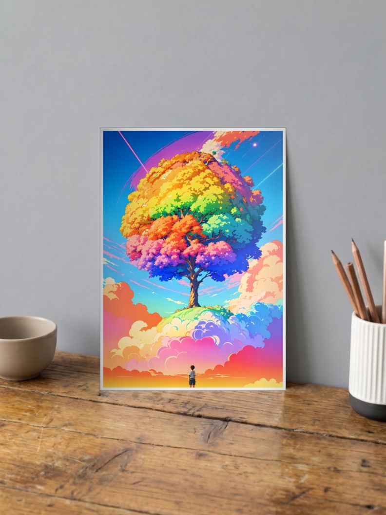 Vibrant Canopy | Abstract | Art Poster