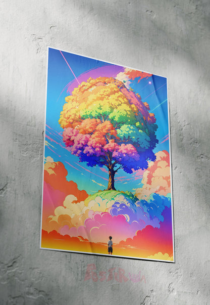 Vibrant Canopy | Abstract | Art Poster