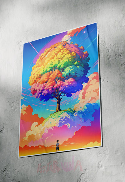 Vibrant Canopy | Abstract | Art Poster