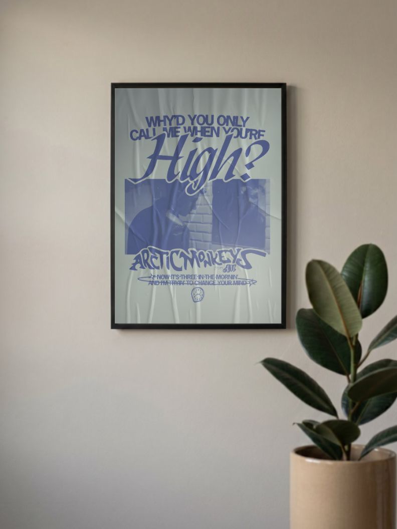 Why would you only call me when you're high | Arctic Monkeys | Bands Poster