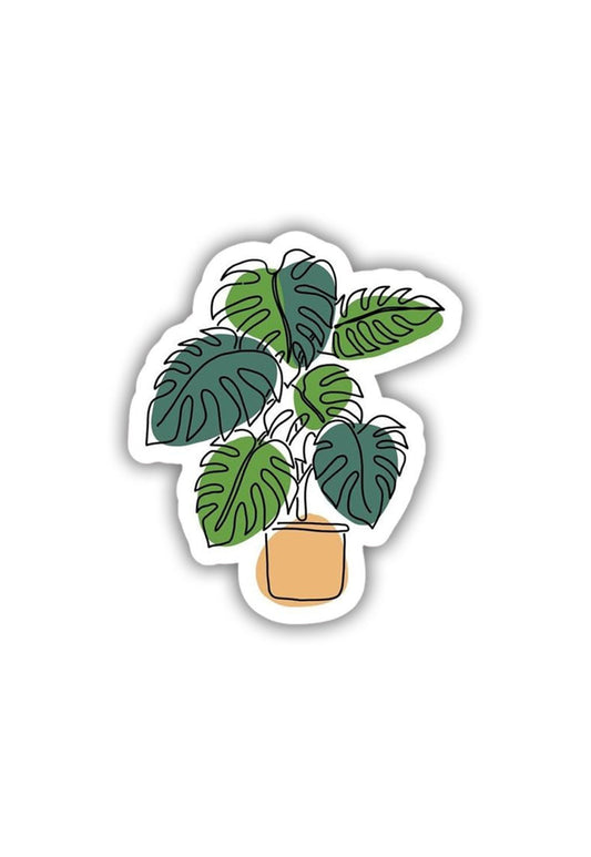 Swiss Cheese Plant Sticker