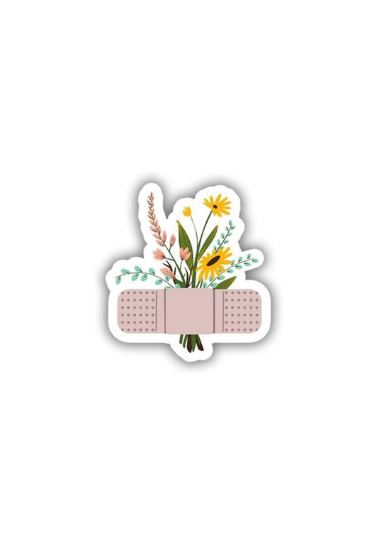 Flower Band Aid Sticker