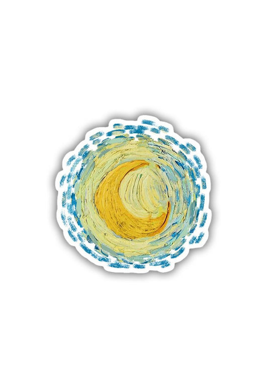 Vincebt Van Gogh Starry Night Moon Sticker