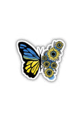 Ukraine Butterfly Sticker