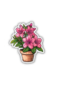 Azalea Plant Pot Sticker
