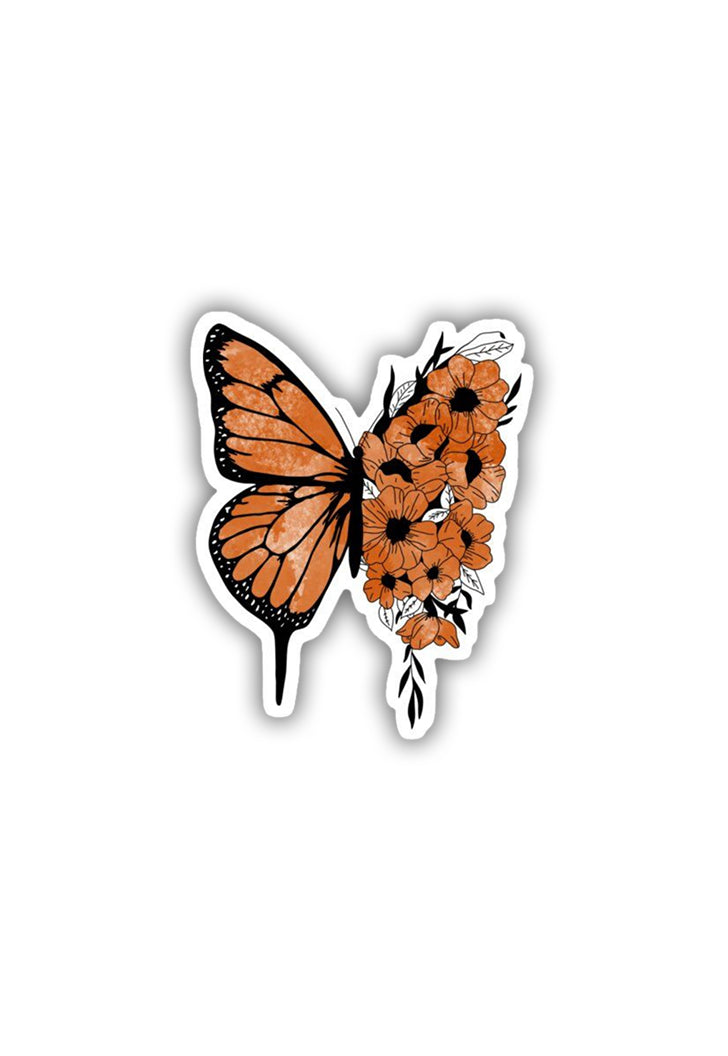 Half Butterfly Sticker