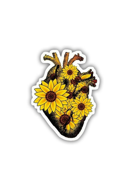 Flower Heart Sticker