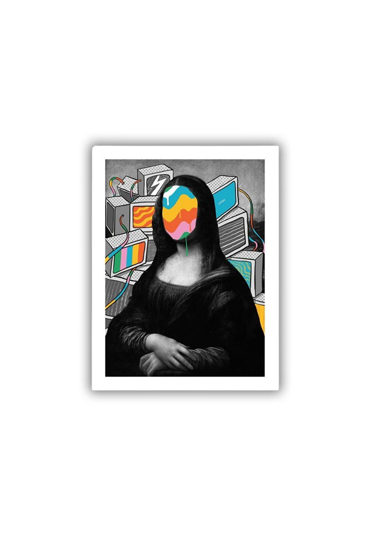 Mona Lisa Meltdown Sticker