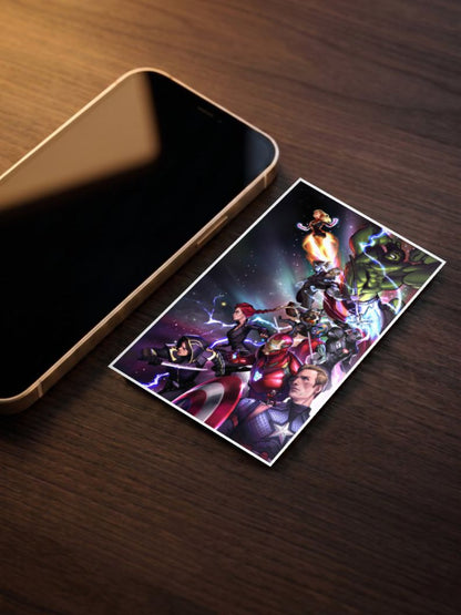 Avengers Full Squad Art Poster