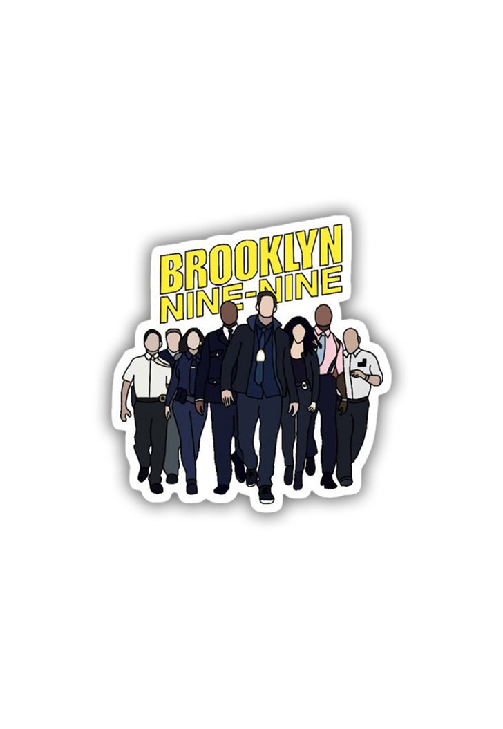 Cast Cartoon of Brooklyn Nine Nine Sticker