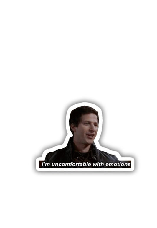 Jake Peralta - Uncomfortable With Emotions Sticker